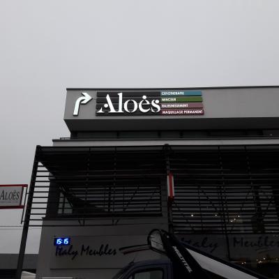 Lettres en relief - Aloes