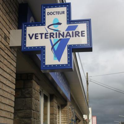Enseigne et croix de pharmacie vétérinaire