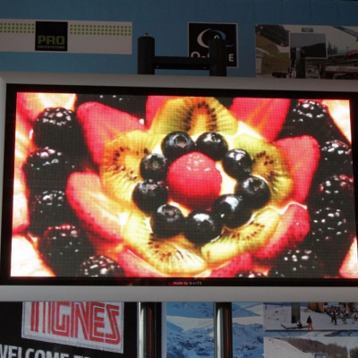 Ecran avec fruits