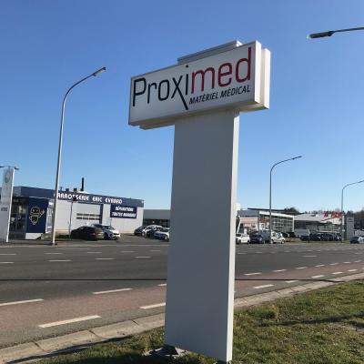 Enseigne et croix de pharmacie Proximed Wierde