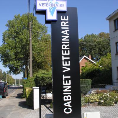 Enseigne et croix de pharmacie Vétérinaire Mont